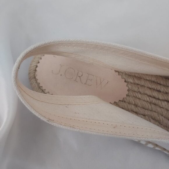 J Crew Made-In-Spain Cap Toe Slingback Espadrilles in Canvas Size 9.5 NWOB - Picture 5 of 7